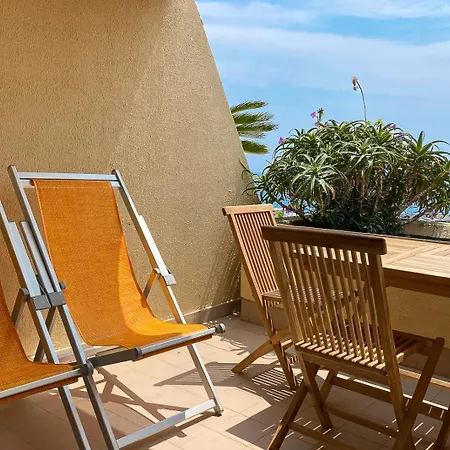 Mansfield Vue Carte Postale Terrasse Piscine 2 Apartment Menton