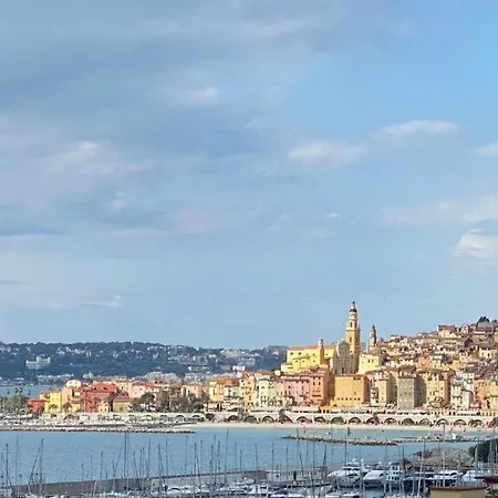 Mansfield Vue Carte Postale Terrasse Piscine 2 Appartement Menton